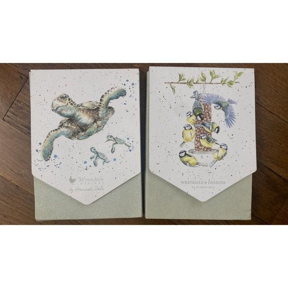 Wrendale Designs Hannah Dale Other - LOT of 16 Nature Animal Blank Greeting Cards Birds & Sea Turtle Wrendale Designs
